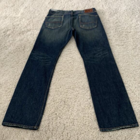 Bullhead Denim Mens 34x32 Gravels SLIM Jeans Dark Wash Blue 100% Cotton NEW - Picture 3 of 8